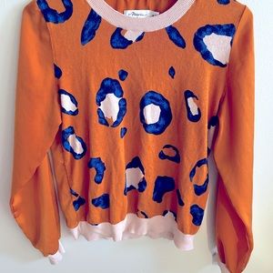 Leopard thin sweater top